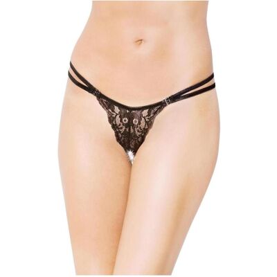 Softline, Damen, Unterhosen, G-String 2444 - schwarz S/L, Schwarz, (Einzelpack, L, S) Softline, Damen, Unterhosen, G-String 2444 - schwarz S/L, Schwarz, (Einzelpack, L, S)