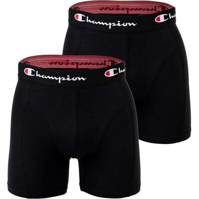 Champion, Herren, Unterhosen, Boxershort Casual Stretch, Schwarz, (2er Pack, S) Champion, Herren, Unterhosen, Boxershort Casual Stretch, Schwarz, (2er Pack, S)