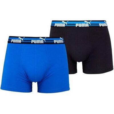 Puma Herren, Unterhosen, MEN EVERYDAY BASIC BOXER 2P blue, Blau, (2er Pack, M) Puma Herren, Unterhosen, MEN EVERYDAY BASIC BOXER 2P blue, Blau, (2er Pack, M)
