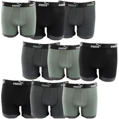 Puma Herren, Unterhosen, Herren-Boxershorts, 9er-Pack, Schwarz, Grau, Khaki, Baumwolle, Silber, Schwarz, Grau, (9er Pack, L) Puma Herren, Unterhosen, Herren-Boxershorts, 9er-Pack, Schwarz, Grau, Khaki, Baumwolle, Silber, Schwarz, Grau, (9er Pack, L)