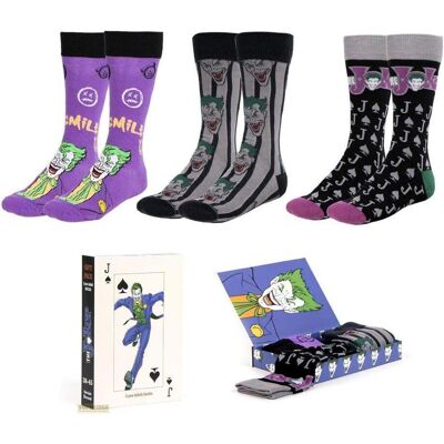 Batman, Unisex, Socken, CERDÁ LIFE'S LITTLE MOMENTS Pack Calcetines 3 Piezas Joker Socks, Multicoloured, 38-45, Mehrfarbig, (3er Pack, 38 - 45) Batman, Unisex, Socken, CERDÁ LIFE'S LITTLE MOMENTS Pack Calcetines 3 Piezas Joker Socks, Multicoloured, 38-45, Mehrfarbig, (3er Pack, 38 - 45)