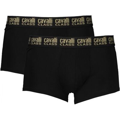 Cavalli Class, Herren, Unterhosen, Black Cotton Men's Boxer Underwear Pair, Schwarz, (Einzelpack, S) Cavalli Class, Herren, Unterhosen, Black Cotton Men's Boxer Underwear Pair, Schwarz, (Einzelpack, S)