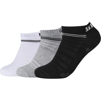 Skechers, Unisex, Socken, Unisex mesh ventilation Sneaker 3p, Weiss, Grau, Schwarz, (3er Pack, 35 - 38) Skechers, Unisex, Socken, Unisex mesh ventilation Sneaker 3p, Weiss, Grau, Schwarz, (3er Pack, 35 - 38)