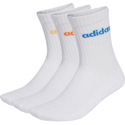 Adidas Socken, Weisse, gepolsterte Socken mit geradem Schaft, Weiss, (3er Pack, 37 - 39) Adidas Socken, Weisse, gepolsterte Socken mit geradem Schaft, Weiss, (3er Pack, 37 - 39)