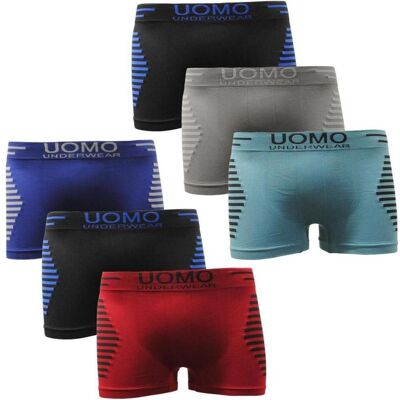 Garcia Pescara, Herren, Unterhosen, Herren Uomo3 Boxershorts Seamless 6er Pack Grösse XL/XXL Boxers Trunks aus Polyamid, Türkis, Blau, Rot, Mehrfarbig, Schwarz, Grau, (6er Pack, XL, XXL) Garcia Pescara, Herren, Unterhosen, Herren Uomo3 Boxershorts Seamless 6er Pack Grösse XL/XXL Boxers Trunks aus Polyamid, Türkis, Blau, Rot, Mehrfarbig, Schwarz, Grau, (6er Pack, XL, XXL)