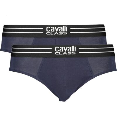 Cavalli Class, Herren, Unterhosen, Blue Cotton Men's Brief, Blau, (S) Cavalli Class, Herren, Unterhosen, Blue Cotton Men's Brief, Blau, (S)