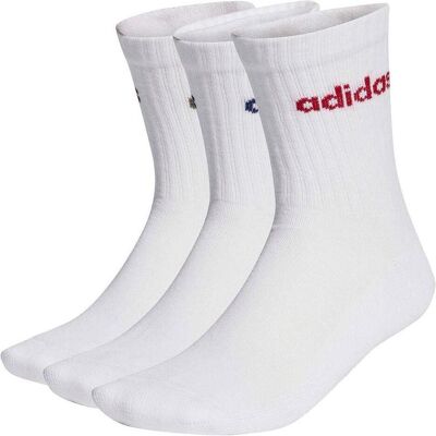 Adidas Socken, Weisse, gepolsterte Socken mit geradem Schaft, Weiss, (3er Pack, 43 - 45) Adidas Socken, Weisse, gepolsterte Socken mit geradem Schaft, Weiss, (3er Pack, 43 - 45)
