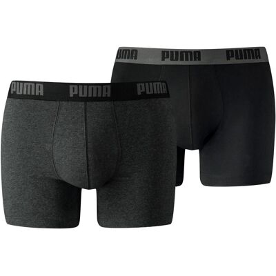 Puma Herren, Unterhosen, Boxershorts, Grau, (2er Pack, M) Puma Herren, Unterhosen, Boxershorts, Grau, (2er Pack, M)