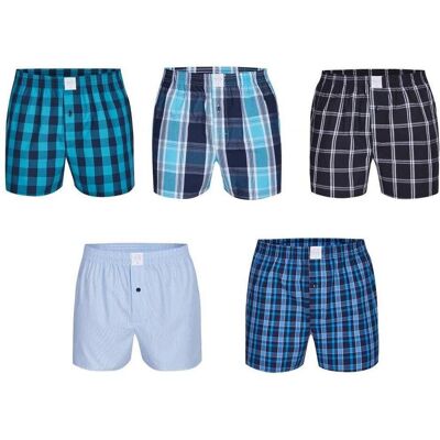 Mg-1, Herren, Unterhosen, Web-Boxershorts Casual Locker sitzend, Mehrfarbig, (5er Pack, M) Mg-1, Herren, Unterhosen, Web-Boxershorts Casual Locker sitzend, Mehrfarbig, (5er Pack, M)