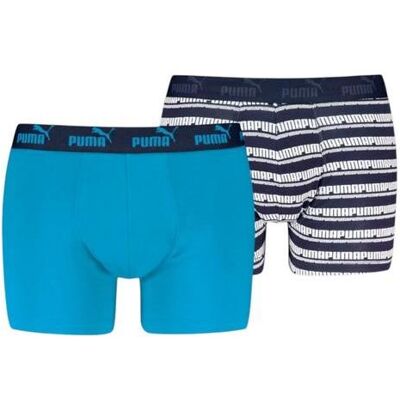 Puma Herren, Unterhosen, Elements Herren Boxershorts mit Streifen, 2er-Pack, (2er Pack, L) Puma Herren, Unterhosen, Elements Herren Boxershorts mit Streifen, 2er-Pack, (2er Pack, L)