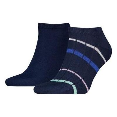 Tommy Hilfiger Herren, Socken, Herren-Sneaker 2P Sommer Breton Marineblau, Blau, (2er Pack, 39 - 42) Tommy Hilfiger Herren, Socken, Herren-Sneaker 2P Sommer Breton Marineblau, Blau, (2er Pack, 39 - 42)