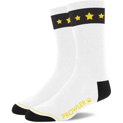Prowler, Herren, Socken, Gold Star Socks - White/Black/Gold, Weiss, Gold, Schwarz, (Einzelpack, 40 - 45) Prowler, Herren, Socken, Gold Star Socks - White/Black/Gold, Weiss, Gold, Schwarz, (Einzelpack, 40 - 45)