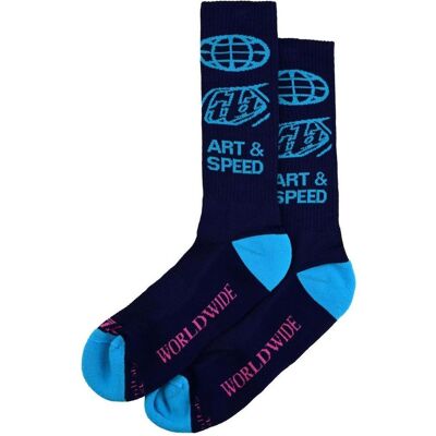 Troy Lee Designs, Herren, Sportsocken, Mens Performance Socks, Worldwide, midnight, S/M (S/M), Blau Troy Lee Designs, Herren, Sportsocken, Mens Performance Socks, Worldwide, midnight, S/M (S/M), Blau
