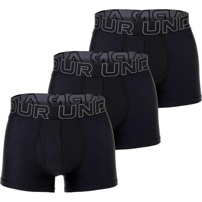 Under Armour, Herren, Unterhosen, Boxershort Sportlich Figurbetont UA PERFORMANCE TECH - SOLID 3 IN 3PK, Schwarz, (3er Pack, S) Under Armour, Herren, Unterhosen, Boxershort Sportlich Figurbetont UA PERFORMANCE TECH - SOLID 3 IN 3PK, Schwarz, (3er Pack, S)