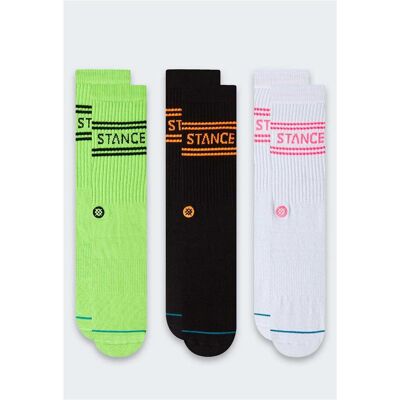 Stance, Socken, Basic Crew Socken 3 Paar Volt, (3er Pack, M) Stance, Socken, Basic Crew Socken 3 Paar Volt, (3er Pack, M)