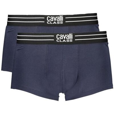 Cavalli Class, Herren, Unterhosen, Blue Cotton Men Boxer, Blau, (Einzelpack, M) Cavalli Class, Herren, Unterhosen, Blue Cotton Men Boxer, Blau, (Einzelpack, M)