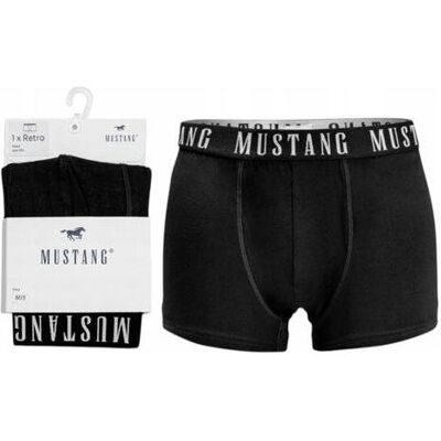 Mustang, Herren, Unterhosen, Herren-Boxershorts, 1 Paar, Schwarz, Schwarz, (Einzelpack, XXL) Mustang, Herren, Unterhosen, Herren-Boxershorts, 1 Paar, Schwarz, Schwarz, (Einzelpack, XXL)