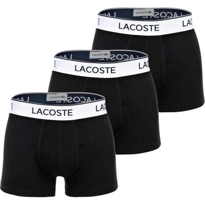Lacoste, Herren, Unterhosen, Pack De 3 Boxers Courts, Schwarz, (3er Pack, XL) Lacoste, Herren, Unterhosen, Pack De 3 Boxers Courts, Schwarz, (3er Pack, XL)