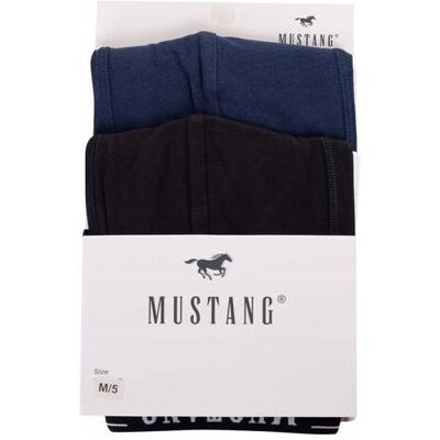 Mustang, Herren, Unterhosen, Boxer, Schwarz, Blau, (2er Pack, M) Mustang, Herren, Unterhosen, Boxer, Schwarz, Blau, (2er Pack, M)