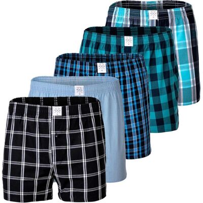 Mg-1, Herren, Unterhosen, Web-Boxershorts Casual Locker sitzend, Mehrfarbig, (5er Pack, XXL) Mg-1, Herren, Unterhosen, Web-Boxershorts Casual Locker sitzend, Mehrfarbig, (5er Pack, XXL)