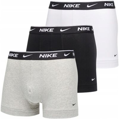 Nike, Herren, Unterhosen, Essential Cotton Stretch Trunk 3, Schwarz, (3er Pack, XL) Nike, Herren, Unterhosen, Essential Cotton Stretch Trunk 3, Schwarz, (3er Pack, XL)