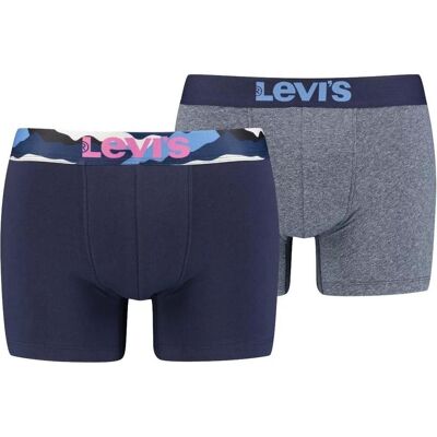 Levis, Herren, Unterhosen, Boxer 2 pairs of panties 37149-0591 Granatowe M, Blau, (2er Pack, 56, 58) Levis, Herren, Unterhosen, Boxer 2 pairs of panties 37149-0591 Granatowe M, Blau, (2er Pack, 56, 58)