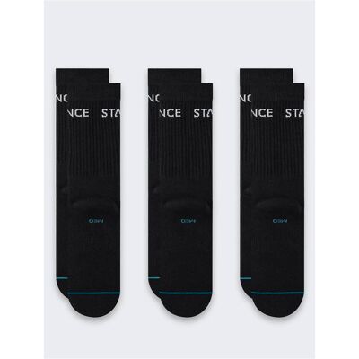 Stance, Socken, Origin Crew Socken 3 Paar Schwarz, Schwarz, (3er Pack, L) Stance, Socken, Origin Crew Socken 3 Paar Schwarz, Schwarz, (3er Pack, L)