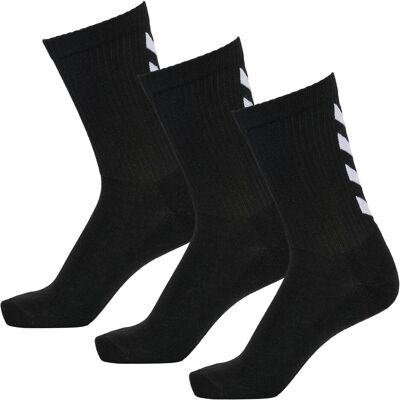 hummel, Unisex, Sportsocken, Fundamental 3-Pack Sock (46 - 48), Schwarz hummel, Unisex, Sportsocken, Fundamental 3-Pack Sock (46 - 48), Schwarz