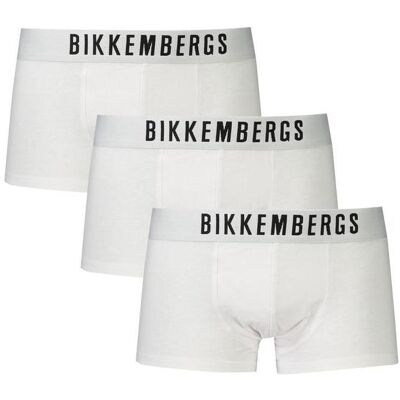 Bikkembergs, Herren, Unterhosen, Weisse Baumwollunterwäsche, Weiss, (M) Bikkembergs, Herren, Unterhosen, Weisse Baumwollunterwäsche, Weiss, (M)