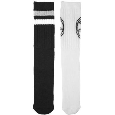 Converse, Herren, Socken, 2er-Pack schwarze Socken, Schwarz, Weiss, (2er Pack, 43 - 46) Converse, Herren, Socken, 2er-Pack schwarze Socken, Schwarz, Weiss, (2er Pack, 43 - 46)