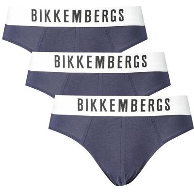 Bikkembergs, Herren, Unterhosen, Blaue Baumwollunterwäsche, Blau, (Einzelpack, S) Bikkembergs, Herren, Unterhosen, Blaue Baumwollunterwäsche, Blau, (Einzelpack, S)
