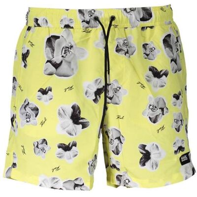 Karl Lagerfeld, Herren, Shorts, Yellow Polyester Men's Swim Boxer, Gelb, (S) Karl Lagerfeld, Herren, Shorts, Yellow Polyester Men's Swim Boxer, Gelb, (S)