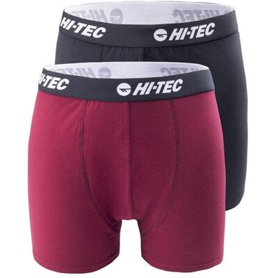 Hitec, Herren, Unterhosen, Mireio Herren-Boxershorts, Rot, Schwarz, Mehrfarbig, (2er Pack, S) Hitec, Herren, Unterhosen, Mireio Herren-Boxershorts, Rot, Schwarz, Mehrfarbig, (2er Pack, S)