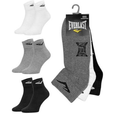 Everlast, Herren, Socken, Socken 3P Knöchelsocken Weiss/Schwarz/Grau, Weiss, Schwarz, Grau, (3er Pack, 35 - 38) Everlast, Herren, Socken, Socken 3P Knöchelsocken Weiss/Schwarz/Grau, Weiss, Schwarz, Grau, (3er Pack, 35 - 38)