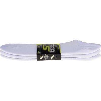 Skechers, Herren, Socken, 3er-Pack No Show Stretch-Socken, Weiss, Weiss, (3er Pack, 41 - 46) Skechers, Herren, Socken, 3er-Pack No Show Stretch-Socken, Weiss, Weiss, (3er Pack, 41 - 46)