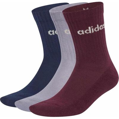 Adidas Unisex, Sportsocken, Skarpety Cushioned Linear Crew 3er-Pack KQ6800 43–45 (43 - 45), Mehrfarbig Adidas Unisex, Sportsocken, Skarpety Cushioned Linear Crew 3er-Pack KQ6800 43–45 (43 - 45), Mehrfarbig