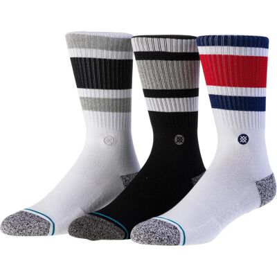 Stance, Unisex, Socken, The Boyd, Weiss, Schwarz, (3er Pack, 38 - 42) Stance, Unisex, Socken, The Boyd, Weiss, Schwarz, (3er Pack, 38 - 42)