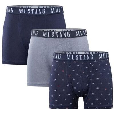 Mustang, Herren, Unterhosen, Herren-Boxershorts, 3er-Pack, Marineblau/Grau, Mehrfarbig, Blau, Grau, (3er Pack, M) Mustang, Herren, Unterhosen, Herren-Boxershorts, 3er-Pack, Marineblau/Grau, Mehrfarbig, Blau, Grau, (3er Pack, M)