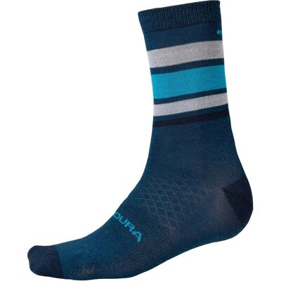 Endura, Herren, Socken, BaaBaa Merino Stripe Socken, Blau, (Einzelpack, L/XL) Endura, Herren, Socken, BaaBaa Merino Stripe Socken, Blau, (Einzelpack, L/XL)