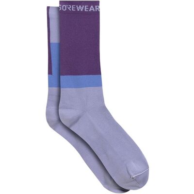 Gore Wear, Herren, Sportsocken, Grundblock – Socken – 41–43 (41 - 43), Violett, Grau Gore Wear, Herren, Sportsocken, Grundblock – Socken – 41–43 (41 - 43), Violett, Grau
