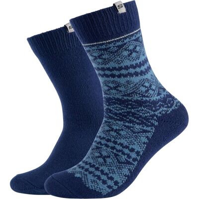Skechers, Herren, Socken, Men Casual Fashion Jacquard Socks 2p, Blau, (2er Pack, 39 - 42) Skechers, Herren, Socken, Men Casual Fashion Jacquard Socks 2p, Blau, (2er Pack, 39 - 42)