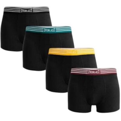 Everlast, Herren, Unterhosen, Herren-Boxershorts, 4er-Pack, Schwarz, Schwarz, (4er Pack, M) Everlast, Herren, Unterhosen, Herren-Boxershorts, 4er-Pack, Schwarz, Schwarz, (4er Pack, M)