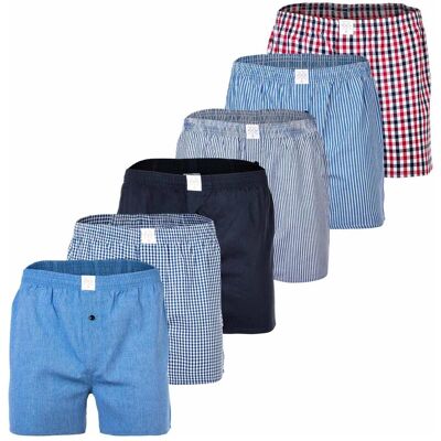 Mg-1, Herren, Unterhosen, Web-Boxershorts Casual Locker sitzend, Mehrfarbig, (6er Pack, 3XL) Mg-1, Herren, Unterhosen, Web-Boxershorts Casual Locker sitzend, Mehrfarbig, (6er Pack, 3XL)