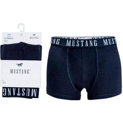 Mustang, Herren, Unterhosen, Herren-Boxershorts, 1 Paar, Marineblau, Blau, (Einzelpack, XXL) Mustang, Herren, Unterhosen, Herren-Boxershorts, 1 Paar, Marineblau, Blau, (Einzelpack, XXL)