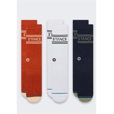Stance, Herren, Socken, Basic Crew Socken 3 Paar Indigo, Blau, (3er Pack, L) Stance, Herren, Socken, Basic Crew Socken 3 Paar Indigo, Blau, (3er Pack, L)