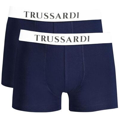 Trussardi, Herren, Unterhosen, Blu Cotton Men Underwear, Blau, (L) Trussardi, Herren, Unterhosen, Blu Cotton Men Underwear, Blau, (L)