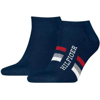 Tommy Hilfiger Herren, Socken, Socken Söckchen 2P Marineblau, Blau, (2er Pack, 43 - 46) Tommy Hilfiger Herren, Socken, Socken Söckchen 2P Marineblau, Blau, (2er Pack, 43 - 46)