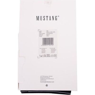 Mustang, Herren, Unterhosen, Boxer, Schwarz, Blau, (2er Pack, L) Mustang, Herren, Unterhosen, Boxer, Schwarz, Blau, (2er Pack, L)