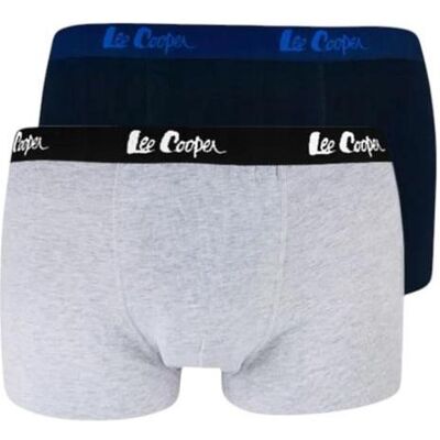 Lee Cooper, Herren, Unterhosen, Herren Boxershorts Duobox Grau/Marineblau, Blau, Grau, (L) Lee Cooper, Herren, Unterhosen, Herren Boxershorts Duobox Grau/Marineblau, Blau, Grau, (L)