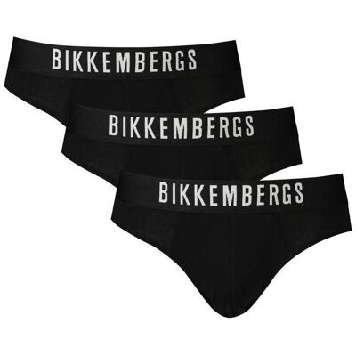 Bikkembergs, Herren, Unterhosen, Black Polyester Men's Underwear, Schwarz, (M) Bikkembergs, Herren, Unterhosen, Black Polyester Men's Underwear, Schwarz, (M)